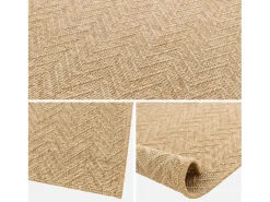 Sweeek Alfombra De Salón-Alfombra interior/exterior efecto yute color natural Color natural claro