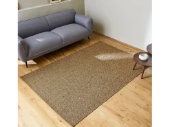 Discount Sweeek Alfombra interior/exterior efecto yute color caramelo Marru00f3n