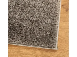 Alfombra De Cocina-Alfombra ISTAN de pelo largo, aspecto brillante, 140x200 cm Gris