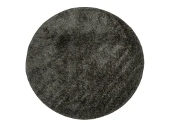 Discount Alfombra ISTAN de pelo largo, aspecto antracita brillante, Ø 160 cm Gris