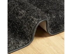 Hot Alfombra ISTAN de pelo largo, aspecto antracita brillante, 140x200 cm Gris