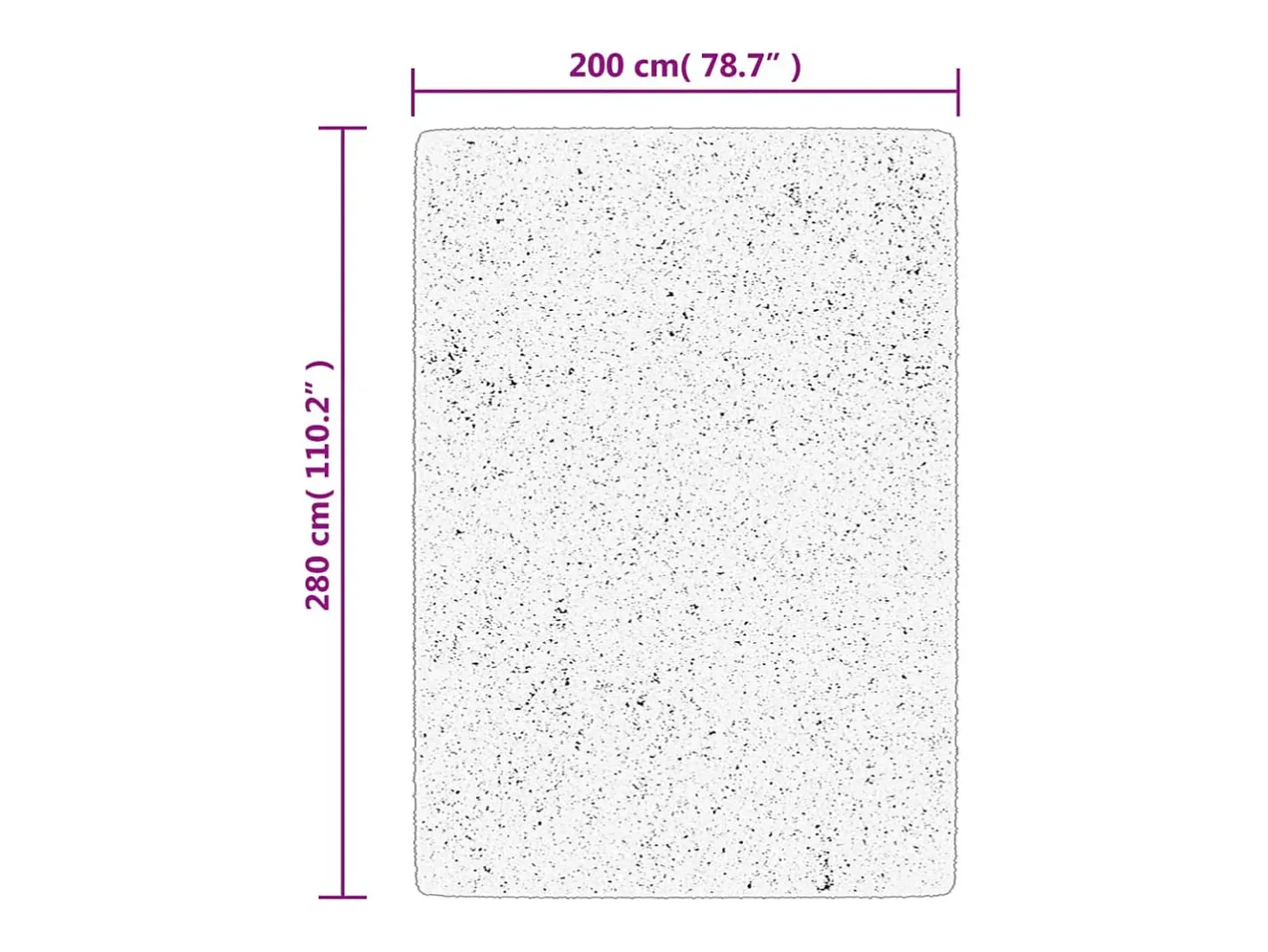 Hot Alfombra IZA de pelo corto de estilo escandinavo en 200x280 cm Gris