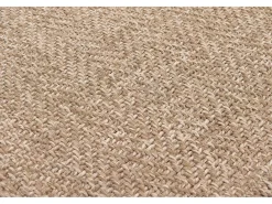 Hot the carpet Alfombra Kansas Exterior Interior Aspecto Yute básico Resistente intemperie - Naturaleza - 160 x 230 cm Color natural claro