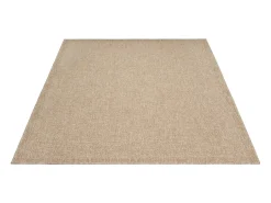 Hot the carpet Alfombra Kansas Exterior Interior Aspecto Yute básico Resistente intemperie - Naturaleza - 160 x 230 cm Color natural claro