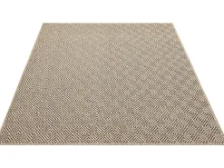 the carpet Alfombra Kansas Exterior Interior Aspecto Yute Resistente Diamante Intemperie - Naturaleza - 80 x 150 cm Color natural claro Sale