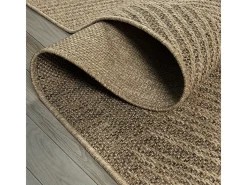 Online the carpet Alfombra Kansas Exterior Interior Aspecto Yute Palma Resistente intemperie - Naturaleza - 240 x 340 cm Color natural claro