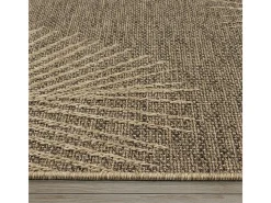 Online the carpet Alfombra Kansas Exterior Interior Aspecto Yute Palma Resistente intemperie - Naturaleza - 240 x 340 cm Color natural claro