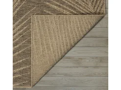 Online the carpet Alfombra Kansas Exterior Interior Aspecto Yute Palma Resistente intemperie - Naturaleza - 240 x 340 cm Color natural claro