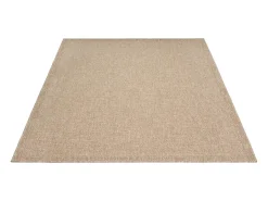 the carpet Alfombra Kansas Exterior Interior Aspecto Yute básico Resistente intemperie - Naturaleza - 80 x 150 cm Color natural claro Best