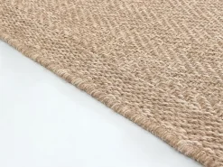 Best the carpet Alfombra Kansas Exterior Interior Aspecto Yute básico Resistente intemperie - Naturaleza - 80 x 250 cm Color natural claro