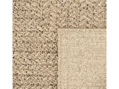 Clearance the carpet Alfombra Kansas Exterior Interior Aspecto Yute Resistente intemperie liso - Naturaleza - 80 x 150 cm Color natural claro