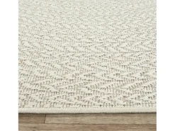 the carpet Alfombra Kansas Exterior Interior Aspecto Yute Resistente intemperie - - 80 cm, redondo Crema Sale