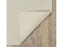 the carpet Alfombra Kansas Exterior Interior Aspecto Yute Resistente intemperie - - 80 cm, redondo Crema Sale