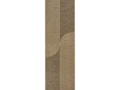 the carpet Alfombra Kansas Exterior Interior Aspecto Yute diseño Resistente intemperie - Naturaleza - 80 x 250 cm Color natural claro Online