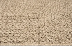 Best the carpet Alfombra Kansas Exterior Interior Aspecto Yute Resistente intemperie - Naturaleza - 120 x 170 cm Color natural claro
