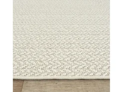 Clearance the carpet Alfombra Kansas Exterior Interior Aspecto Yute Resistente intemperie liso - - 140 x 200 cm Crema