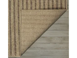 Clearance the carpet Alfombra Kansas Exterior Interior Aspecto Yute diseño Resistente intemperie - Naturaleza - 140 x 200 cm Color natural claro