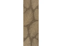 the carpet Alfombra Kansas Exterior Interior Aspecto Yute Palma Resistente intemperie - Naturaleza - 80 x 250 cm Color natural claro Clearance