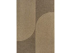 the carpet Alfombra Kansas Exterior Interior Aspecto Yute diseño Resistente intemperie - Naturaleza - 240 x 340 cm Color natural claro New