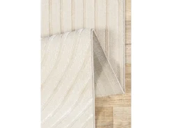 the carpet Alfombra Knight 3D Brillante Moderno, , 80 x 150 cm Beige