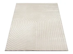 the carpet Alfombra Knight 3D Brillante Moderno, , 80 x 150 cm Beige