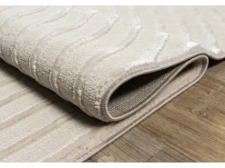 the carpet Alfombra Knight 3D Brillante Moderno, , 120 x 170 cm Beige