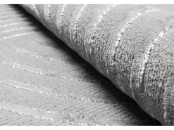 the carpet Alfombra Knight 3D Brillante Moderno, , 80 x 300 cm Gris Hot