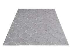 Best the carpet Alfombra Knight 3D Brillante Marroquí Diseño, , 120 x 170 cm Gris