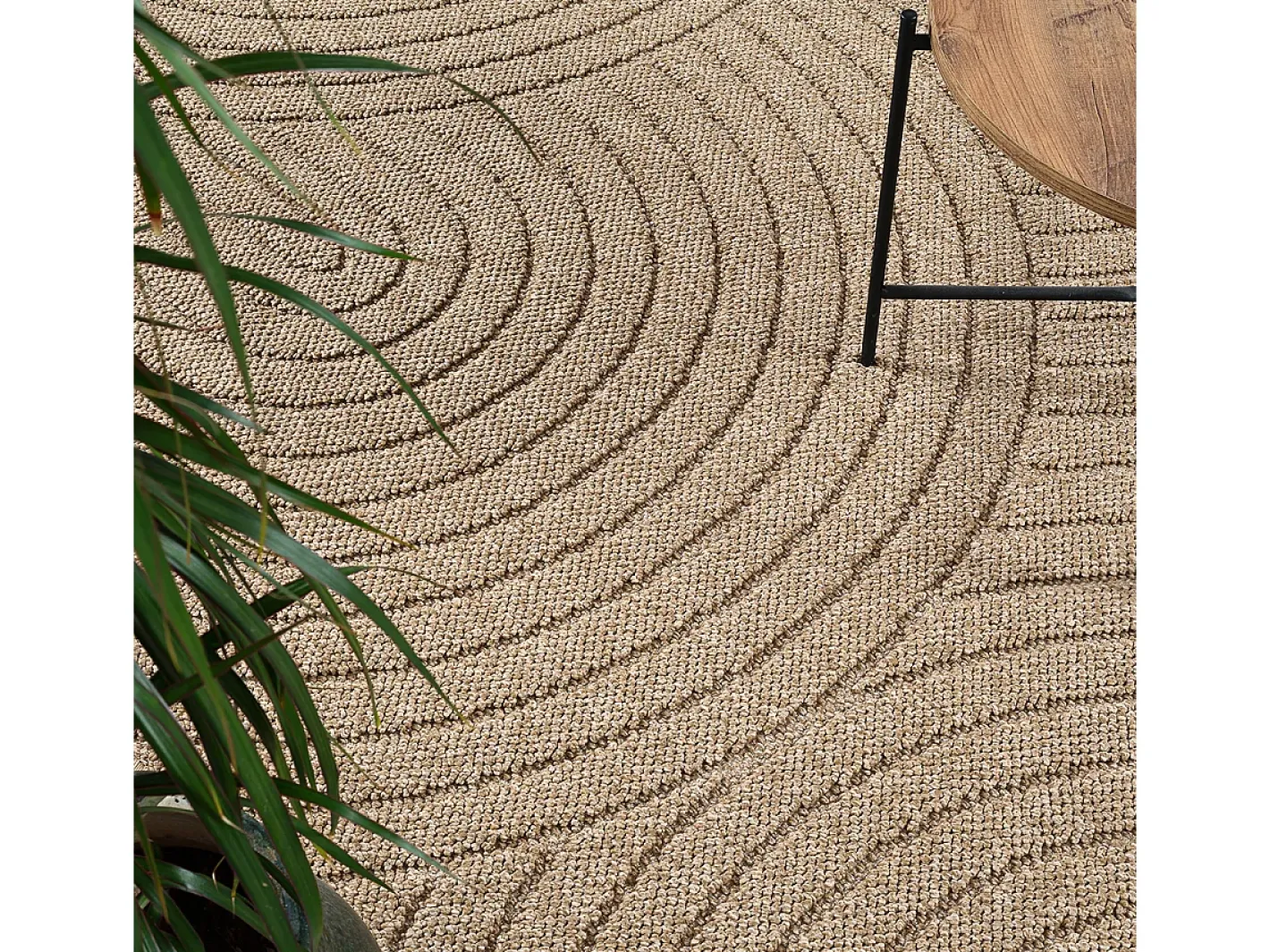 Hot the carpet Alfombra Kos exterior moderna arcos, Naturaleza, 160 x 220 cm Beige