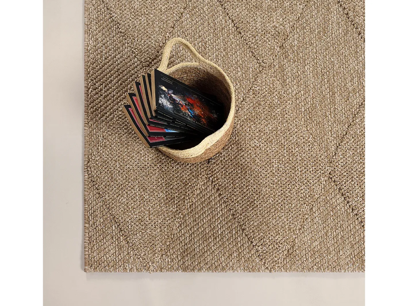 Discount the carpet Alfombra Kos exterior moderna rombos, Naturaleza, 200 x 280 cm Beige