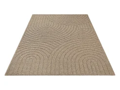 Discount the carpet Alfombra Kos exterior moderna arcos, Naturaleza, 240 x 340 cm Beige