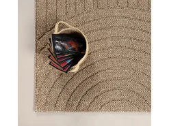 Discount the carpet Alfombra Kos exterior moderna arcos, Naturaleza, 240 x 340 cm Beige