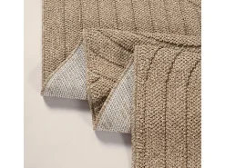 Outlet the carpet Alfombra Kos exterior moderna arcos, Naturaleza, 80 x 250 cm Beige