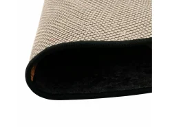 Alfombra lavable antideslizante negro y dorado Ø 120 cm ES93763 Multicolor