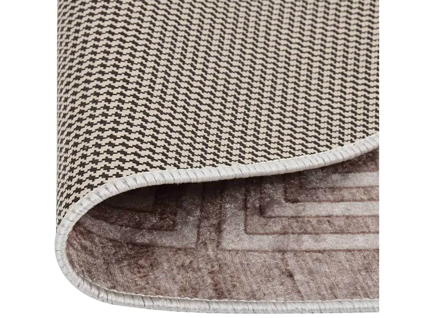 Clicnbuy Alfombra De Salón|Alfombra Redonda-Alfombra lavable antideslizante f120 cm Beige
