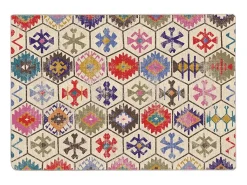 Alfombra De Salón-Alfombra lavable antideslizante 160x230 cm ES99887 Multicolor