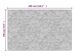 Clearance Clicnbuy Alfombra lavable antideslizante claro 190x300 cm Beige