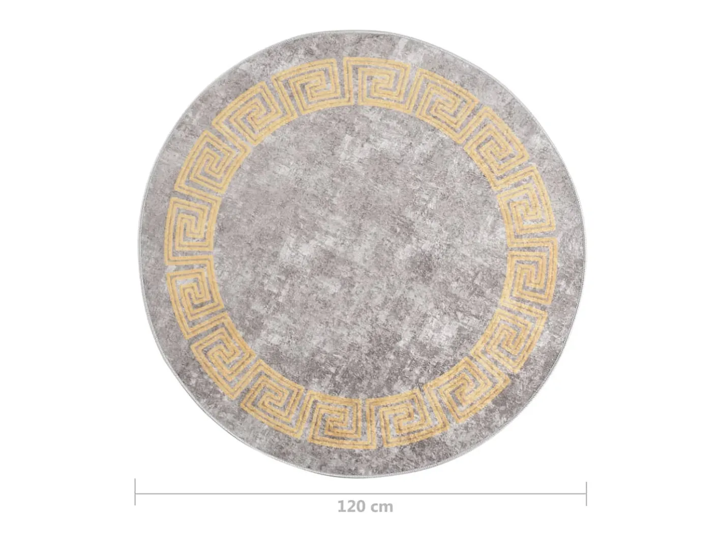 Outlet Clicnbuy Alfombra lavable antideslizante f120 cm Gris