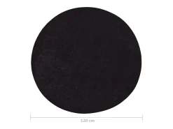 Clicnbuy Alfombra lavable antideslizante f120 cm Gris antracita