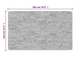 Online Alfombra lavable antideslizante 120x180 cm negra y dorada Negro