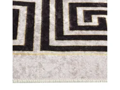 Clicnbuy Alfombra De Salón-Alfombra lavable antideslizante claro 120x180 cm Beige