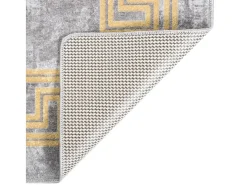 Clearance Alfombra lavable antideslizante 160x230 cm ES65222 Gris