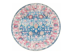 Clicnbuy Alfombra De Salón|Alfombra Redonda-Alfombra lavable antideslizante Ø 120 cm Multicolor
