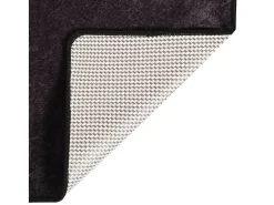 Outlet Alfombra lavable antideslizante 80x300 cm ES16796 Gris antracita