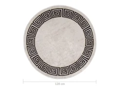 Clicnbuy Alfombra lavable antideslizante claro f120 cm Beige Outlet