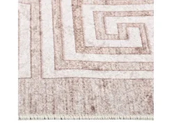 Outlet Alfombra lavable antideslizante 80x150 cm ES33766 Beige