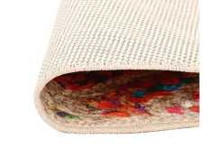 New Clicnbuy Alfombra lavable antideslizante Ø 120 cm Multicolor