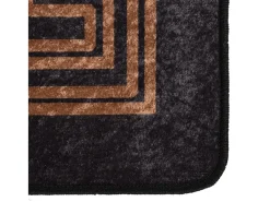 Best Clicnbuy Alfombra lavable antideslizante negro y dorado 400x300 cm Multicolor