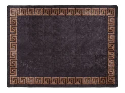 Best Clicnbuy Alfombra lavable antideslizante negro y dorado 400x300 cm Multicolor