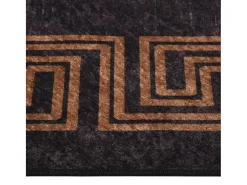 Best Clicnbuy Alfombra lavable antideslizante negro y dorado 400x300 cm Multicolor